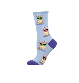 Socksmith Canada Inc Frenchie Fashion-Periwinkle-Womens/5-10.5