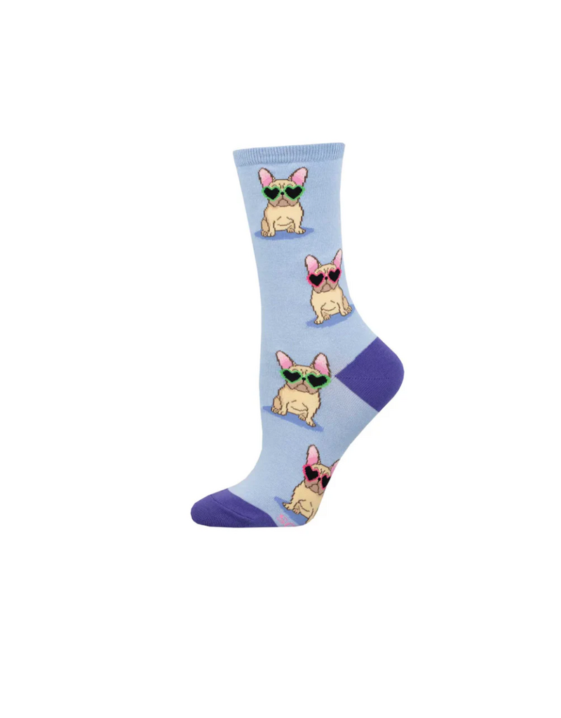 Socksmith Canada Inc Frenchie Fashion-Periwinkle-Womens/5-10.5
