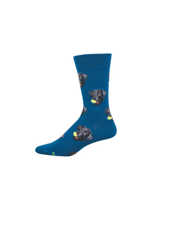 Socksmith Canada Inc Black Lab-Teal-Men's/7-12.5