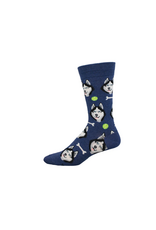 Socksmith Canada Inc Give A Dog A Bone-Denim-Mens/7-12.5