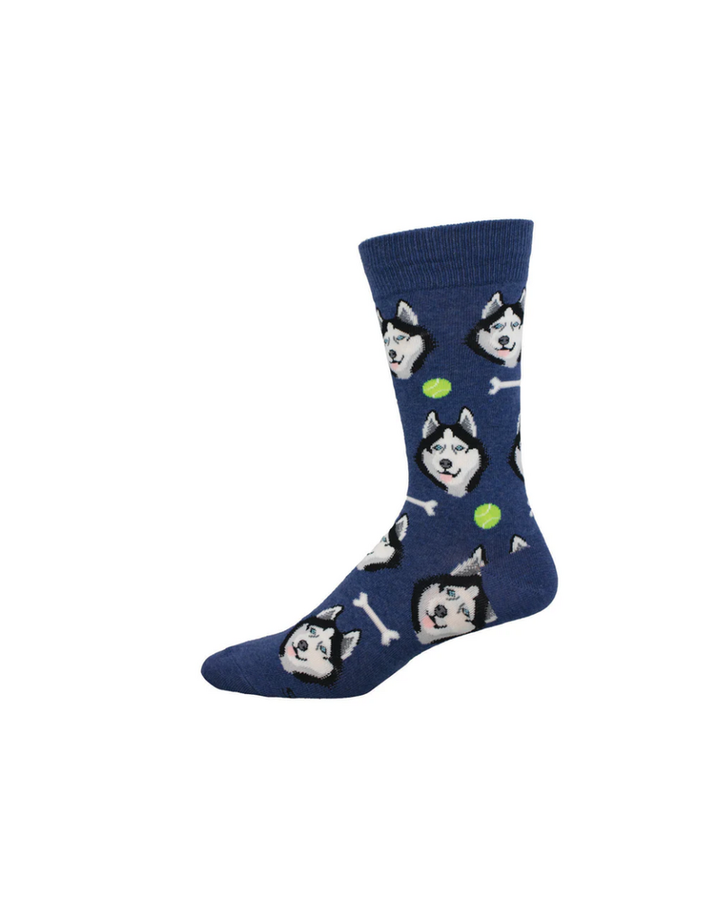 Socksmith Canada Inc Give A Dog A Bone-Denim-Mens/7-12.5