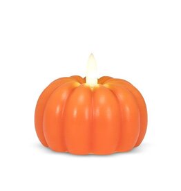Abbott Small Low Pumpkin LED Candle