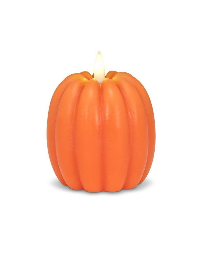 Abbott Medium Tall Pumpkin LED Candle