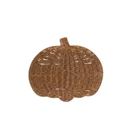 Harman Pumpkin Woven Round Placemat Rust
