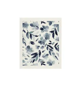 Harman Watercolor Blue Floral Sponge Cloth-Blue