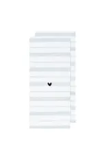 Harman Heart Stripe With Love Tea Towel-Set Of 2