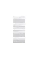 Harman Wide Stripe Single Terry Reverse Towel-Grey