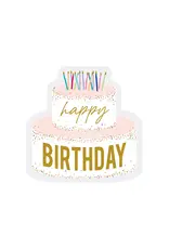 Harman Happy Birthday Cake Shaped Paper Napkins 20Pk