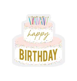 Harman Happy Birthday Cake Shaped Paper Napkins 20Pk