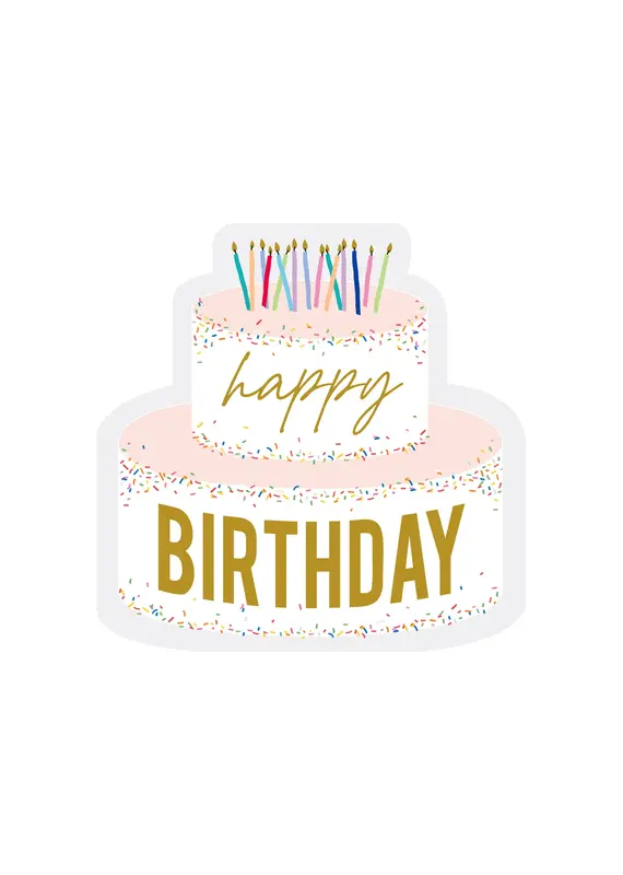 Harman Happy Birthday Cake Shaped Paper Napkins 20Pk