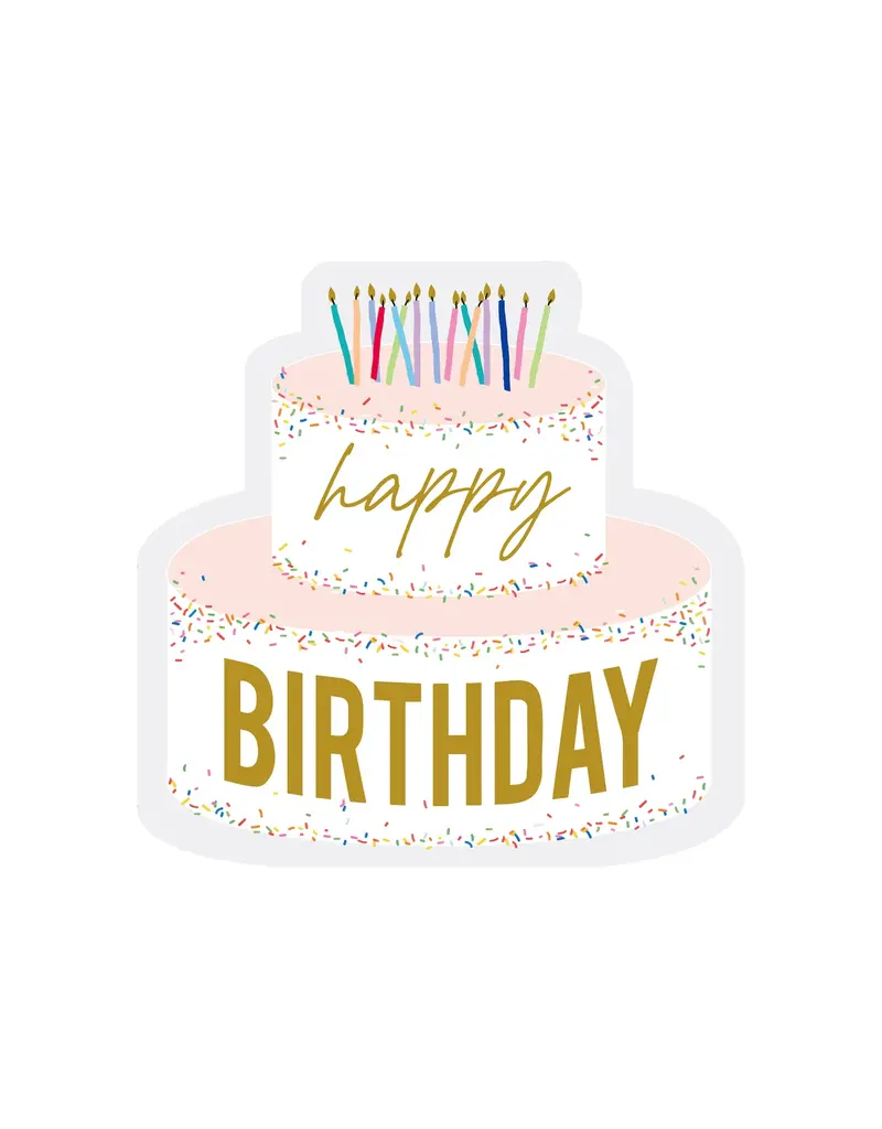 Harman Happy Birthday Cake Shaped Paper Napkins 20Pk