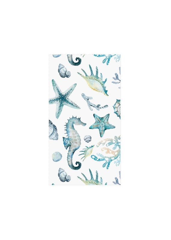 Harman Ocean Breeze Printed Guest Napkin 16Pk