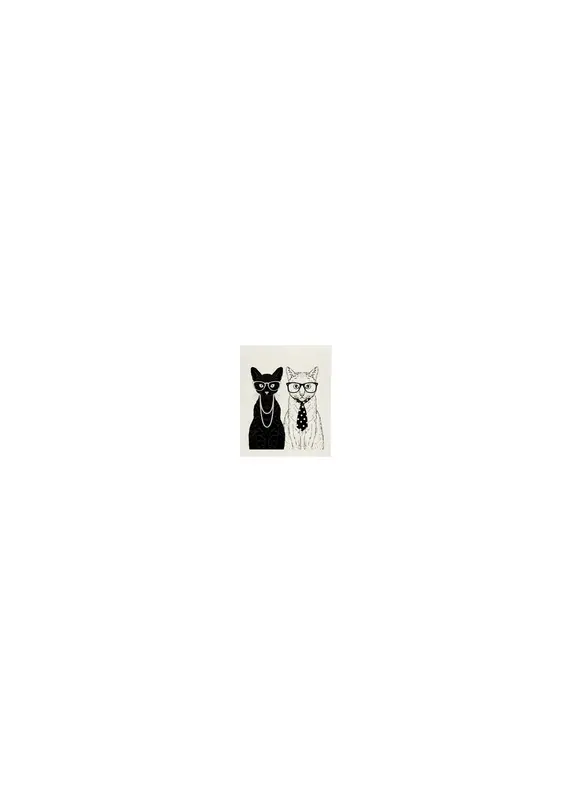 Harman Cat Couple Sponge Cloth Multi