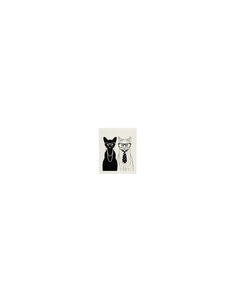 Harman Cat Couple Sponge Cloth Multi