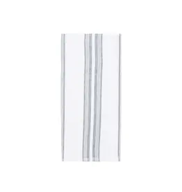 Harman Bistro Stripe Single Terry Reverse Towel-Blue