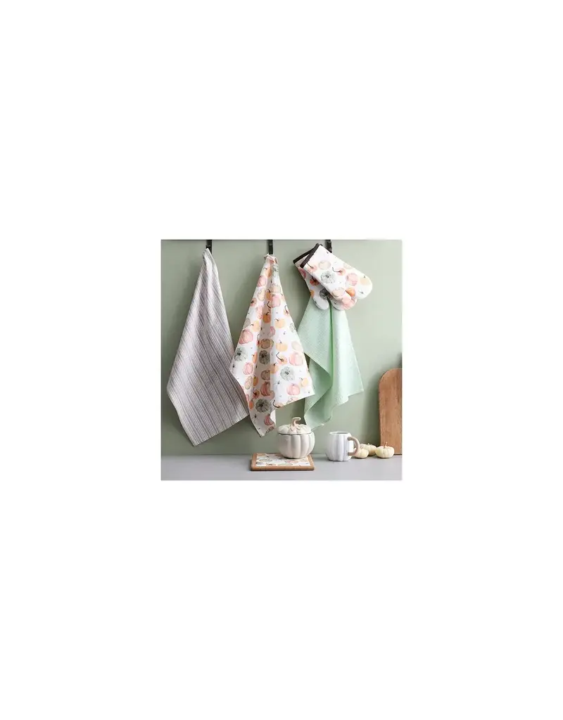 Harman Neutral Pumpkins Tea Towel-Set Of 3