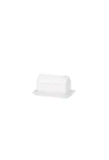 Harman House Butter Dish-White