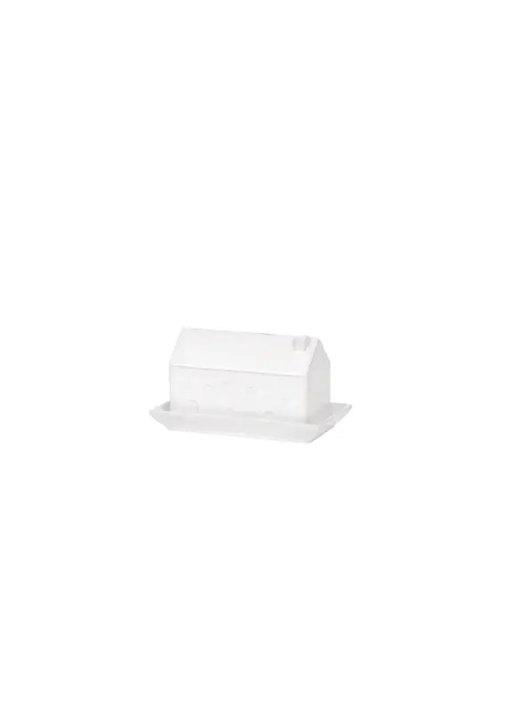 Harman House Butter Dish-White