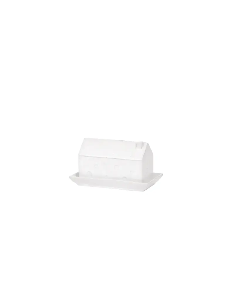 Harman House Butter Dish-White