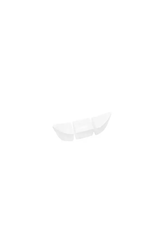 Harman Canoe 3Pc Serving Dish-White