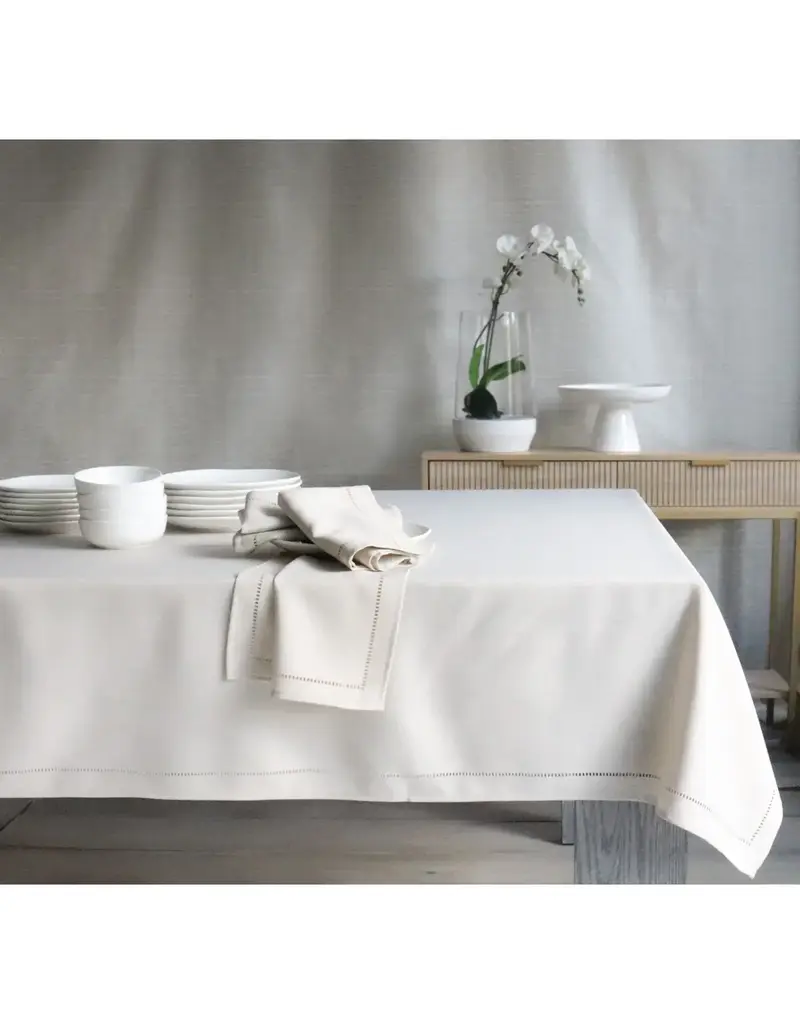 Harman Hemstitch Table Cloth-52x70-Linen