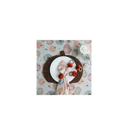 Harman Velvet Pumpkin Napkin Ring-Set Of 4-Orange