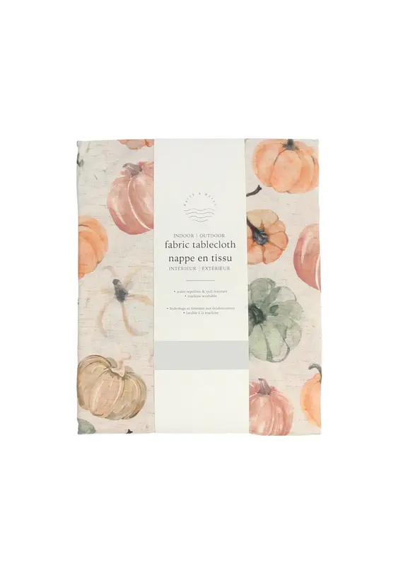 Harman Neutral Pumpkins Tablecloth-60 X 90