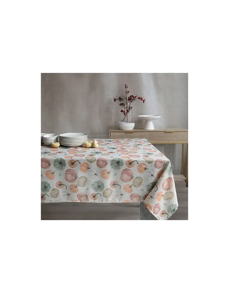 Harman Neutral Pumpkins Tablecloth-60 X 90
