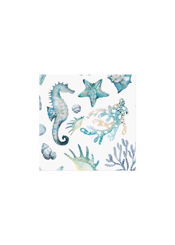 Harman Ocean Breeze Printed Cocktail Napkin 20Pk
