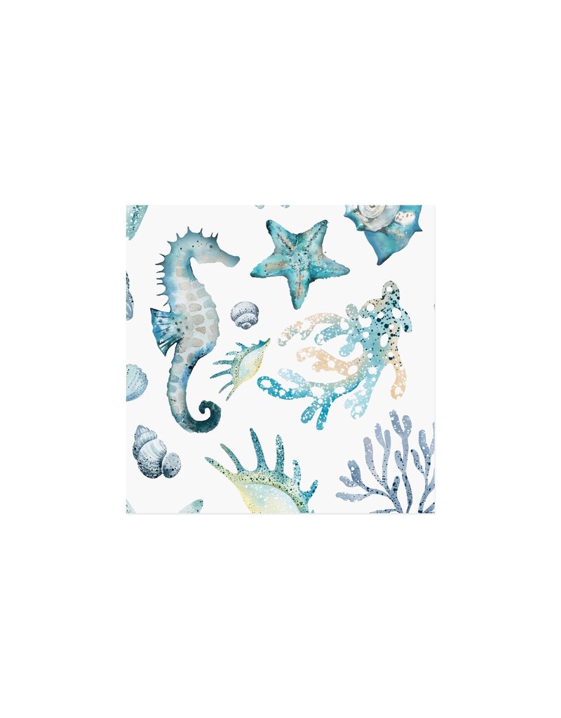 Harman Ocean Breeze Printed Cocktail Napkin 20Pk