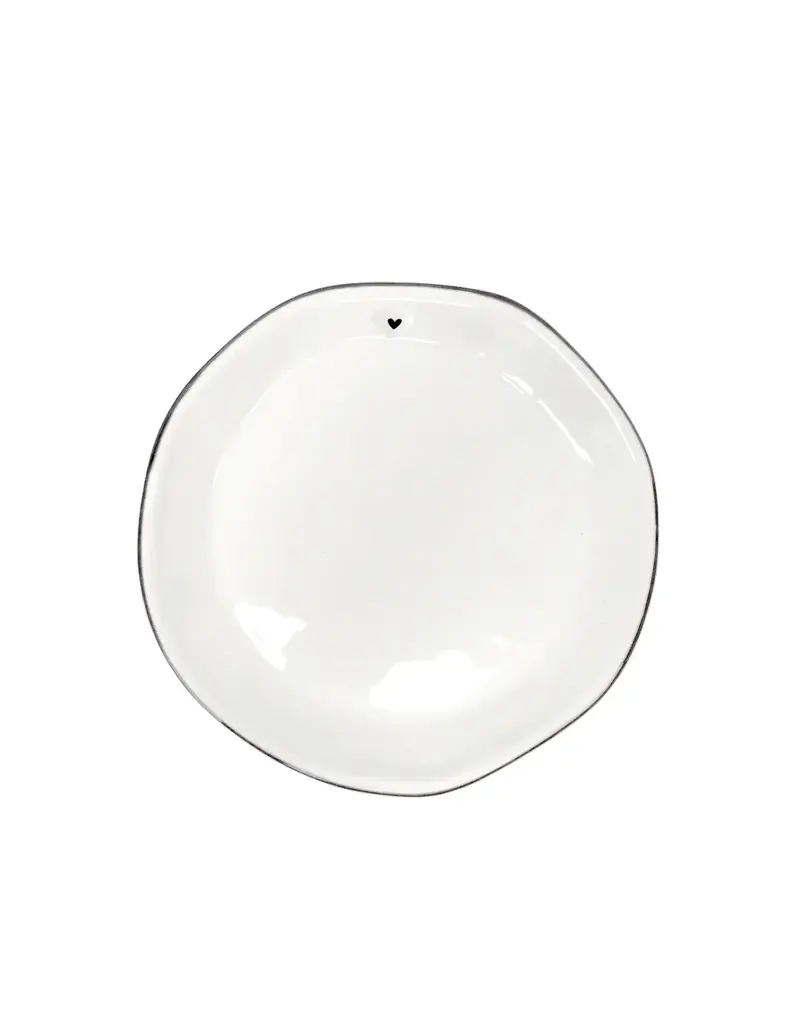 Harman With Love Shaped Serving Plate-Black