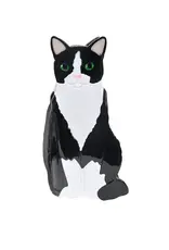 Shag Wear Cat Hair Claw-Black/White