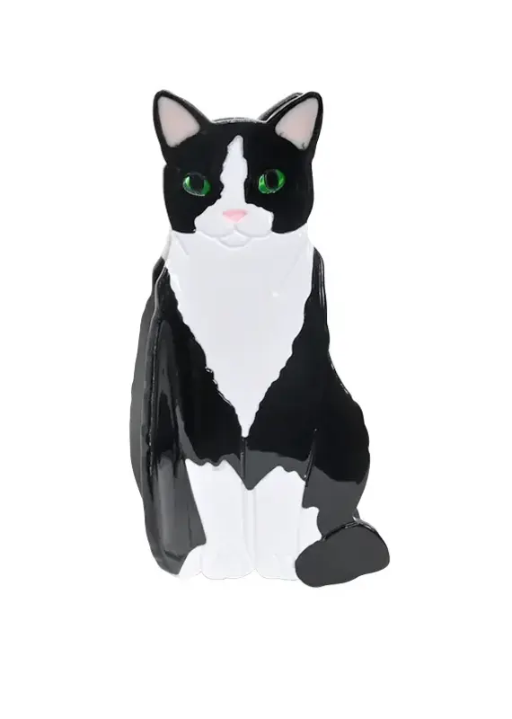 Shag Wear Cat Hair Claw-Black/White