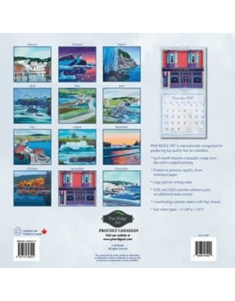 Pine Ridge Newfoundland Calendar-Ed Roche