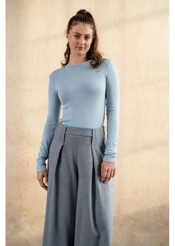 Bodybag by Jude Nancy Cropped Trousers-Baby Blue