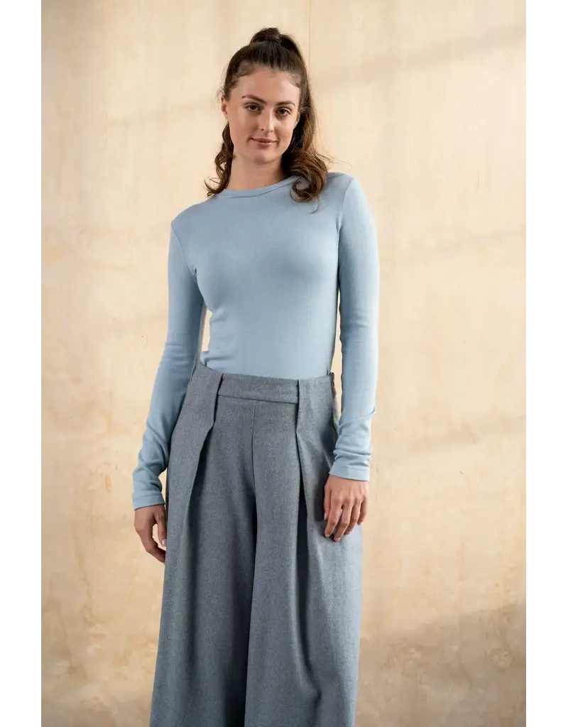 Bodybag by Jude Nancy Cropped Trousers-Baby Blue
