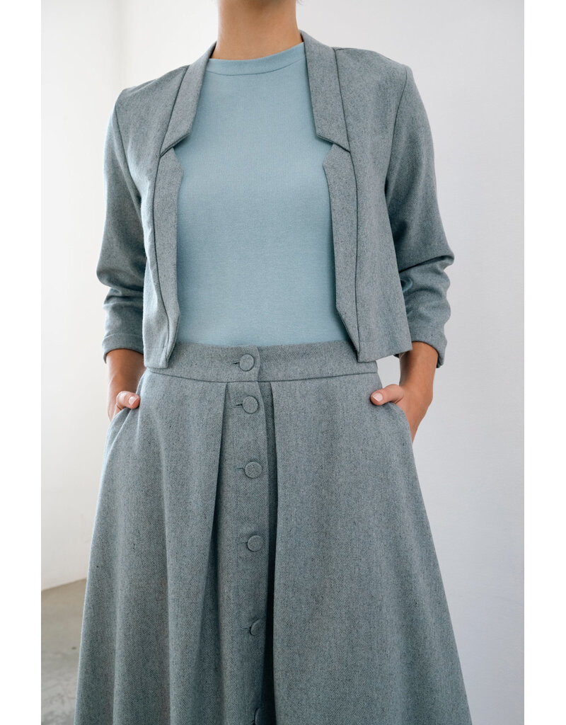 Bodybag by Jude Nassau Jacket-Baby Blue-