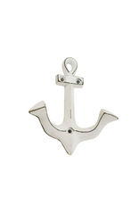 North American Country Home Anchor Wall Hook-Distressed White