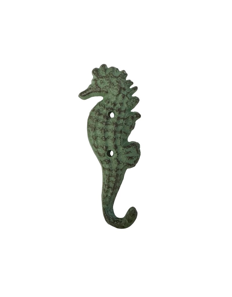 North American Country Home Seahorse Hook-Green/Copper