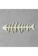 North American Country Home NACH-Small Fishbone Hook-White