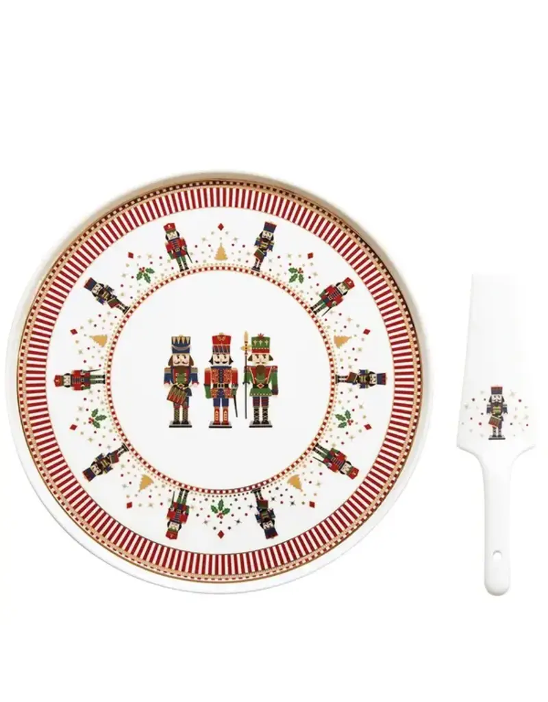 Studio 1811 Nutcracker 32cm (12.6in) Cake Plate with Server