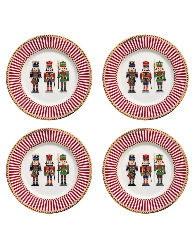 Studio 1811 Nutcracker 19cm (7.5in) Set of 4 Dessert Plates