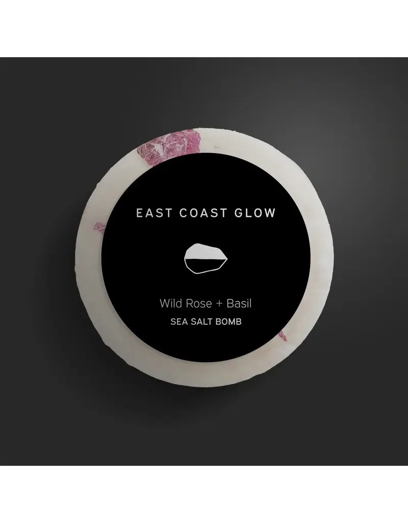 East Coast Glow Wild Rose + Basil |Sea Salt Bomb