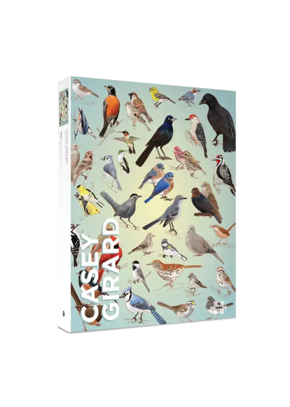 Pomegranate Casey Girard: Backyard Birds 1000-Piece Jigsaw Puzzle