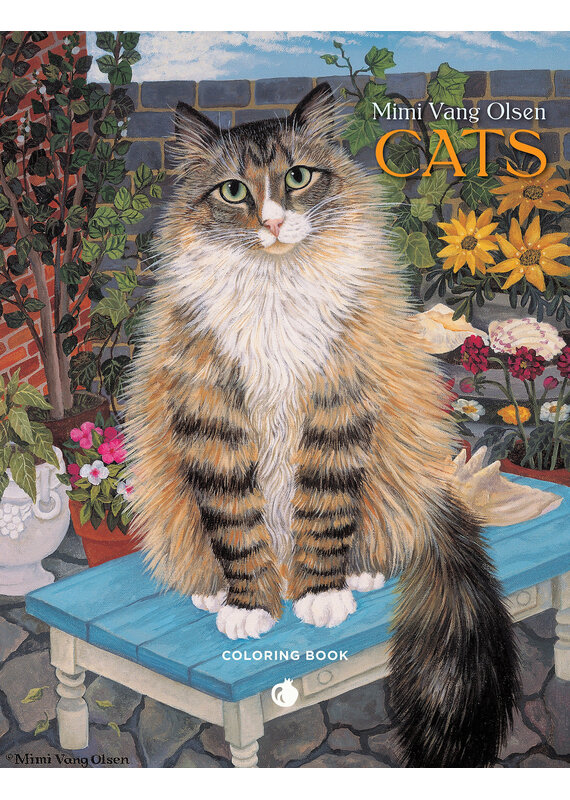Pomegranate Mimi Vang Olsen: Cats Coloring Book