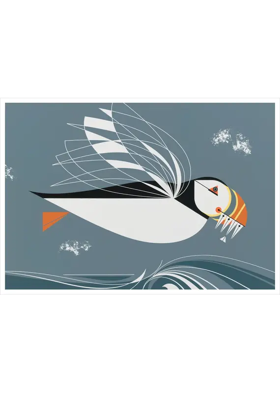 Pomegranate Charley Harper: The Name Is Puffin Notecard