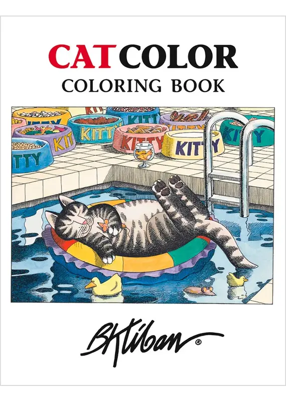 Pomegranate B. Kliban Cat Color Coloring Book
