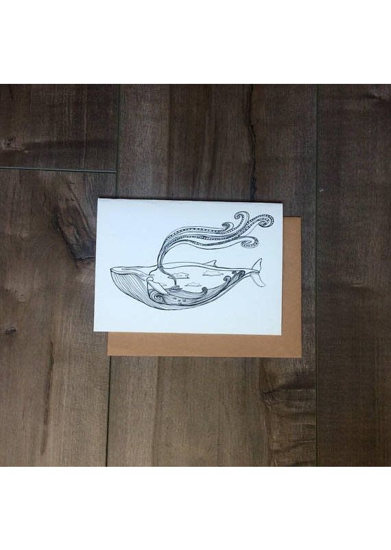 Kaila Erb Art&Illustration Kaila Erb-Whale Card-5x7