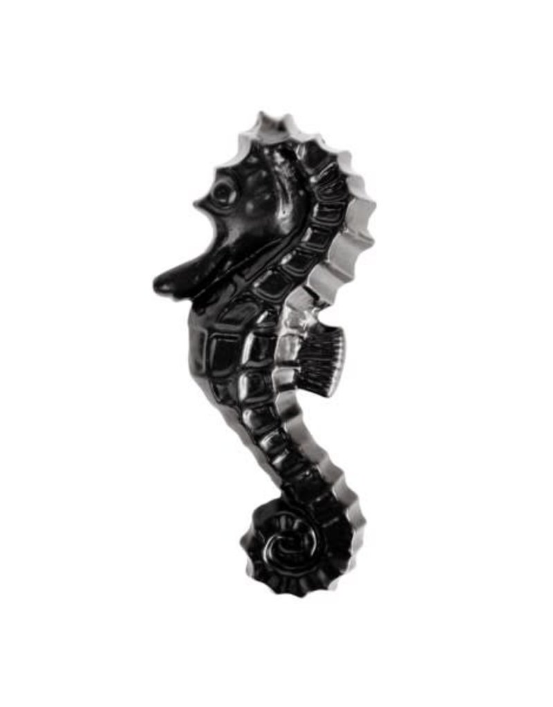 North American Country Home NACH-Seahorse Door Knocker-Black