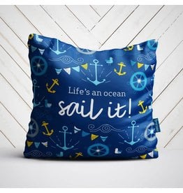Doodle Lovely Doodle Lovely-Life's an Ocean Pillow